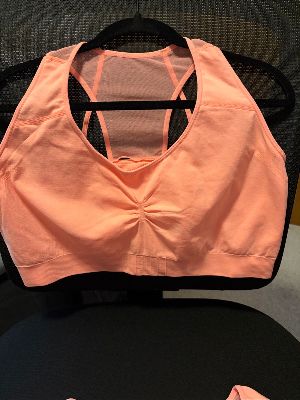Xersion Peach Seamless Mesh-Back Sports Bra (3)